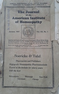  The Journal of the American Institute of Homeopathy, january, 1927