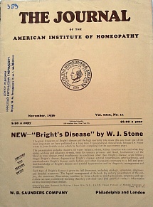 The Journal of the American Institute of Homeopathy, november 1936	