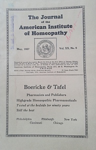 The Journal of the American Institute of Homeopathy, may 1927