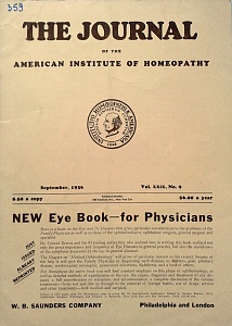 The Journal of the American Institute of Homeopathy, september 1936	