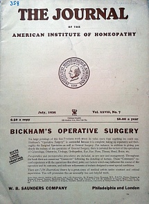 The Journal of the American Institute of Homeopathy, july 1935