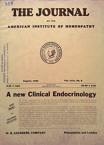 The Journal of the American Institute of Homeopathy, august 1936