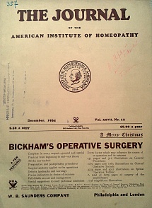 The Journal of the American Institute of Homeopathy, december 1934	