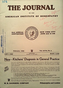 The Journal of the American Institute of Homeopathy, february 1935